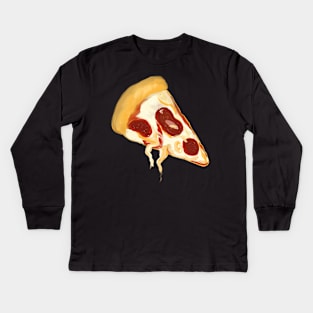 Pizza Slice Kids Long Sleeve T-Shirt